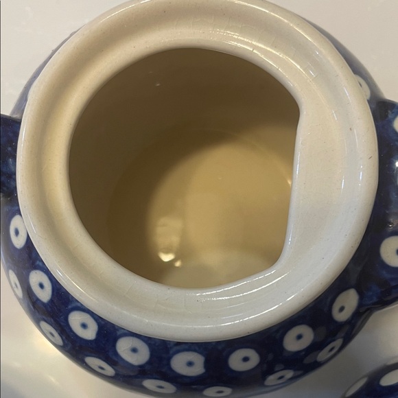 Polish Blue and White Ceramic Tea Set - Picture 5 of 9